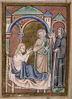 Grateful Prints: St Cuthbert drives out a devil from the wife of Hildemer