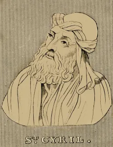 Patriarch Gallery: St. Cyril, (c376-444), 1830. Creator: Unknown