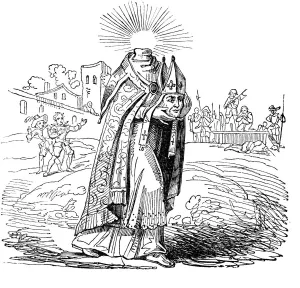 Martyred Prints: St Denis, Patron Saint of France, 1826
