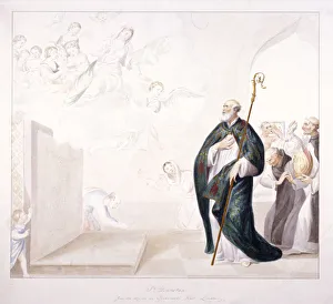 Cloak Collection: St Dunstan, c1750. Artist: GP Harding