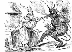 Mitre Collection: St Dunstan and the devil, 1826