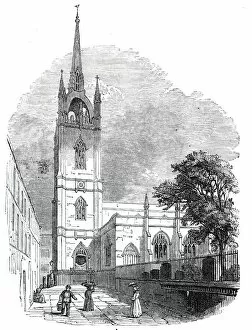 Sir Christopher Wren Collection: St. Dunstan s-in-the-East, 1844. Creator: Unknown