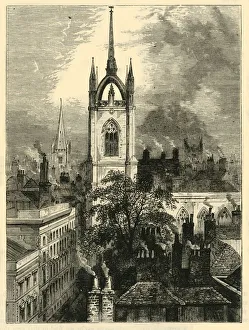 St. Dunstan s-in-the-East, c1872. Creator: Unknown