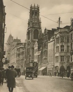 Walton Prints: St. Dunstans Fleet Street, Izaak Waltons Parish Church, c1935. Creator: Unknown