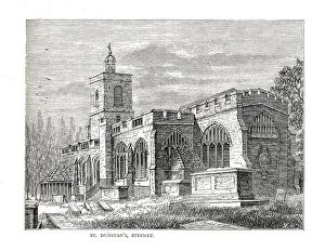 St. Dunstans Stepney. From a View taken in 1803. Artist: Walter Thornbury