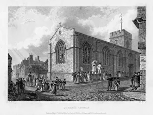 Mackenzie Prints: St Ebbes Church, Oxford, 1835. Artist: John Le Keux