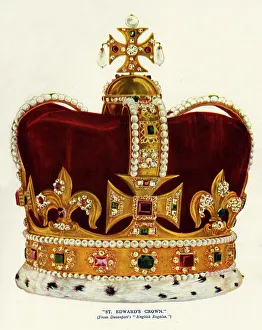 Diamonds Prints: St. Edward's Crown, 1911. Creator: Unknown