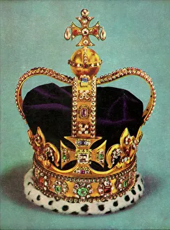 Status Prints: St. Edward's Crown, 1962. Creator: Unknown