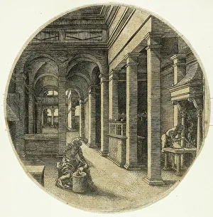 Smithy Prints: St. Eligius, n.d. Creator: Jean de Gourmont