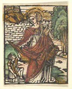 Grien Hans Baldung Prints: St. Elizabeth (adaptation), after 1512. Creator: Unknown