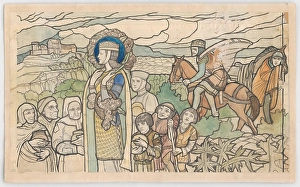 Thuringia Prints: St. Elizabeth of Hungary - Thuringia, 1938-1941. Creator: Sandor Nagy