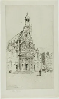 Watson Charles John Prints: St. Etienne du Mont, Paris, 1890. Creator: Charles John Watson