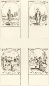 St Eustace Prints: St. Ferreolus;St. Januarius;St. Eustachius & his Children;Sts
