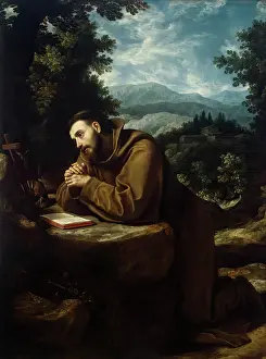 San Francesco Dassisi Prints: St Francis, 1597. Creator: Lodovico Cigoli