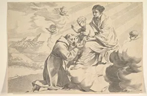 Assisi St Francis Of Collection: St. Francis of Assisi Adoring the Christ Child on the Virgins Lap