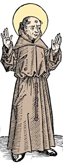 Habit Prints: St Francis of Assisi, Italian priest and founder of the Franciscan order, 1493