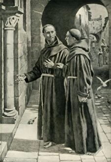 Roman Catholicism Collection: St. Francis of Assisi and the Young Monk Returning from a Preaching Tour, 1936
