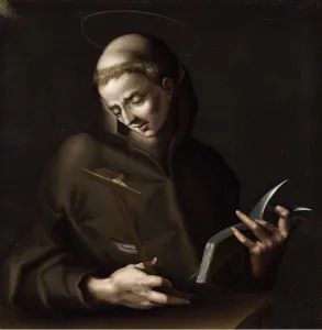 San Francesco Dassisi Prints: St. Francis, c1600. Creator: Paolo Piazza