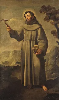 San Francesco Dassisi Prints: St Francis. Creator: School of Francisco de Zurbarán