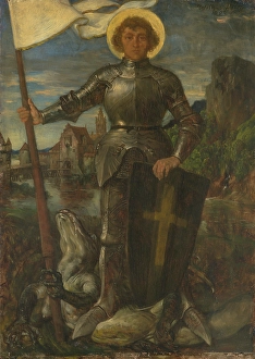 Wilhelm Von Prints: St George, 1896. Creator: Wilhelm von Diez