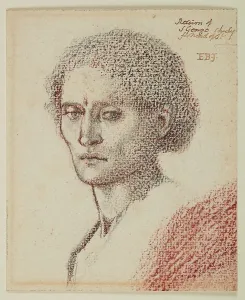 St George Prints: St George Series - Head Study of St George for The Return of St George and the Princess