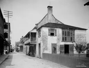 Telegraph Pole Prints: St. George Street, St. Augustine, Fla. c1903. Creator: Unknown