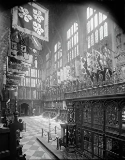 Banners Prints: St. George's Chapel, between c1915 and c1920. Creator: Bain News Service