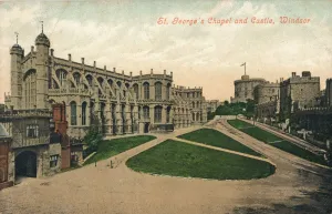 St. Georges Chapel and Castle, Windsor, c1910