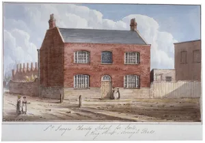 King Street Prints: St Georges Charity School for Girls, King Street, Southwark, London, 1825. Artist
