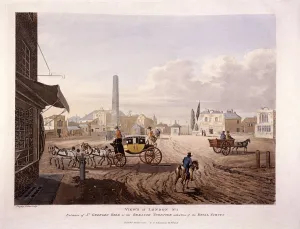 Milestone Prints: St Georges Fields, Southwark, 1813. Artist: Dagaty