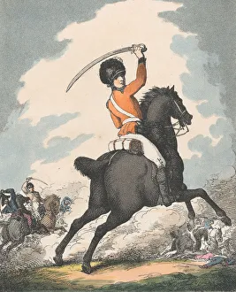 Manual Prints: St Georges Guard, 1798. 1798. Creator: Thomas Rowlandson