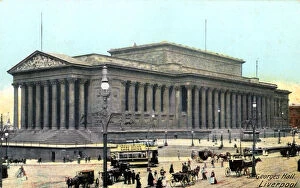 Images Dated 8th April 2008: St Georges Hall, Liverpool, Merseyside, late 19th century.Artist: Horrocks & Co