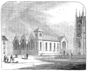 Sheffield South Yorkshire England Prints: St. Georges Schools, Sheffield, 1844. Creator: Unknown