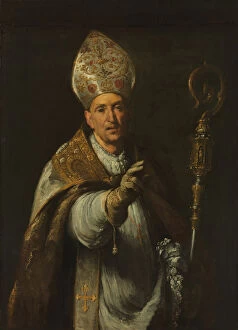 Bishops Mitre Collection: St. Gerardo Sagredo, Bishop of Csanad, 1633. Creator: Bernardo Strozzi