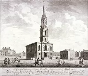 Donowell Gallery: St Giles in the Fields, Holborn, London, 1753. Artist: Anthony Walker
