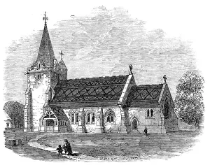 Repairs Prints: St. Giles's Church, Dallington, Sussex, 1864. Creator: Unknown