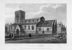 St Giless Church Prints: St Giless Church, Oxford, 1834. Artist: John Le Keux