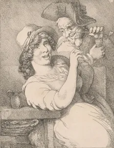 Images Dated 1st May 2020: St Giless Courtship, 1799. 1799. Creator: Thomas Rowlandson