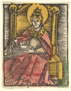 Papal Crown Prints: St. Gregory (copy), after 1511. Creator: Unknown