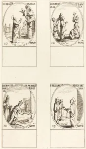 Dedication Prints: St. Gregory;Sts. Romanus & Barulla;Dedication of the Basilicas of SS