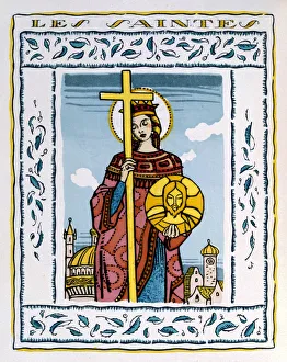 Flavius Valerius Constantinus Prints: St Helena, 1922. Artist: Auguste Henri Thomas