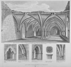 Bishopsgate Prints: St Helens crypt, Bishopsgate, City of London, 1817. Artist: William Wise