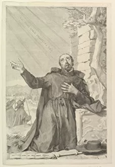 Mellan Claude Collection: St. Ignatius in Ecstasy. Creator: Claude Mellan