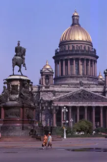 Aleksandr I Pavlovich Gallery: St. Isaacs Cathedral, Leningrad, c1960s. Artist: CM Dixon