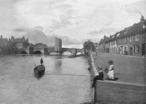 Terraced House Prints: St. Ives Bridge, Huntingdon, c1896. Artist: A Hendrey