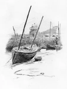 Beached Prints: St Ives, Cornwall, 1898. Artist: Robert Norton Nance