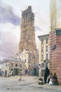 St Jacques Tower, 1834. Artist: Thomas Shotter Boys