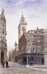 Coffee House Gallery: St James Garlickhythe, Upper Thames Street, London, 1882. Artist: John Crowther