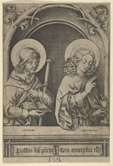 Apostles Collection: St. James the Greater and St. John, from The Apostles. Creator: Israhel van Meckenem