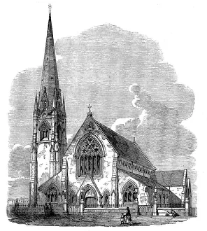 St Jamess Church Prints: St. James's Church, Camberwell, 1871. Creator: Unknown